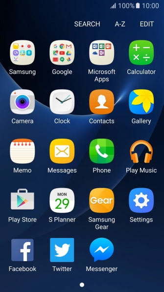 Press Samsung.