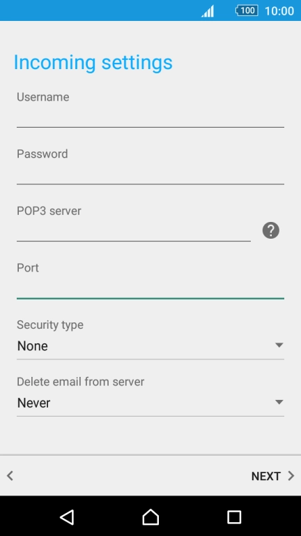 Press the drop down list below 