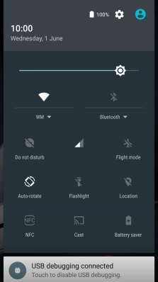 Press the settings icon.