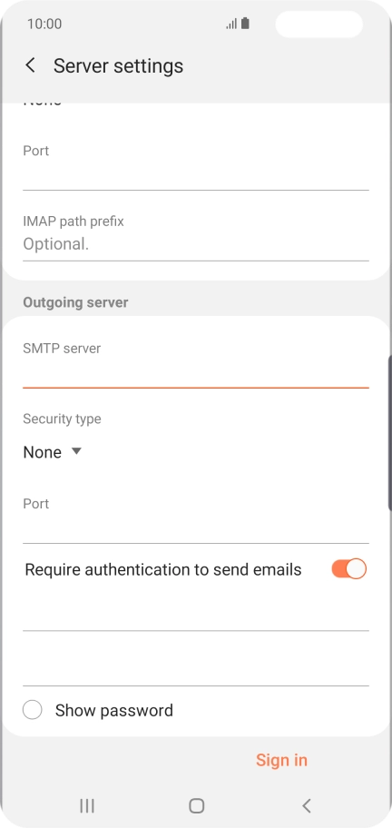 Press the drop down list below 