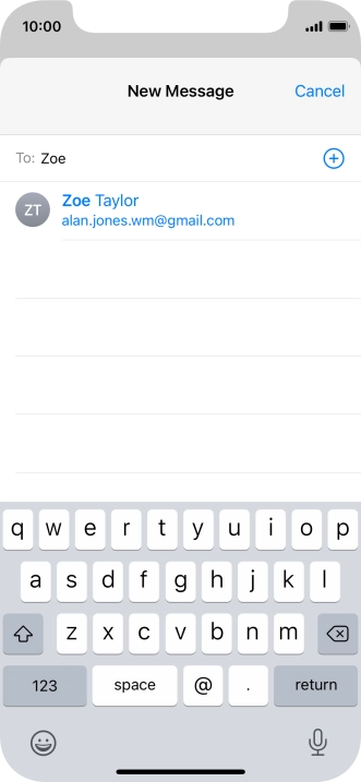 Press the required contact.