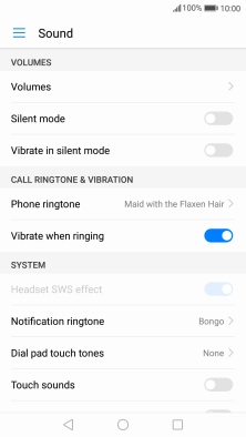 Press the Home key to return to the home screen.