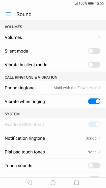 Press the Home key to return to the home screen.