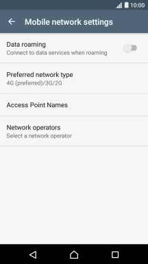 Press Network operators and your phone will search for networks.