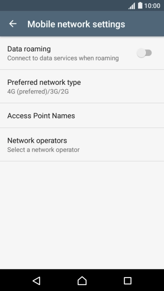 Press Network operators and your phone will search for networks.