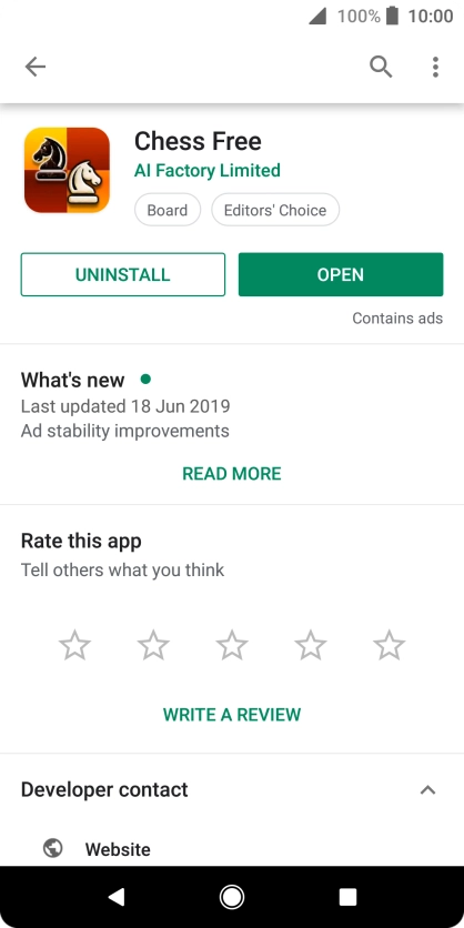 Press UNINSTALL.