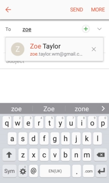 Press the required contact.