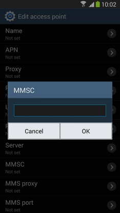 Key in http://www.vodafone.ie/mms and press .