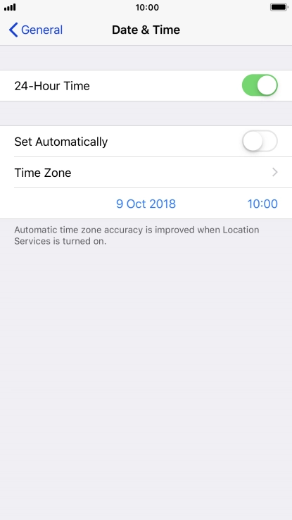 Press the Home key to return to the home screen.