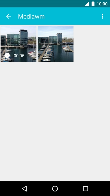 Press and hold the required picture or video clip.