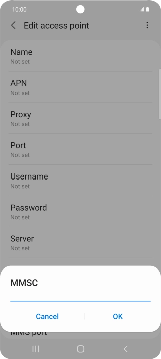 Key in http://www.vodafone.ie/mms and press OK.