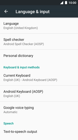 Press Android Keyboard (AOSP).