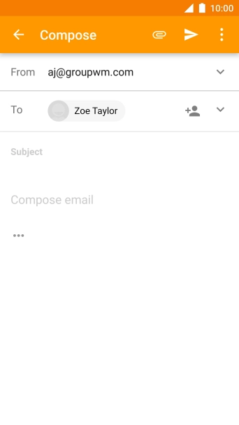 Press Subject and key in the required subject.