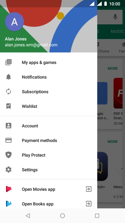 Press My apps & games.
