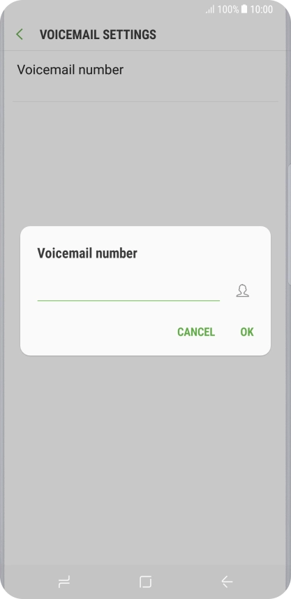 Key in (prefix) 5 (your phone number) and press OK.
