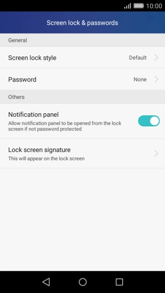Press Password.