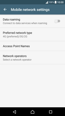 Press Network operators and your phone will search for networks.