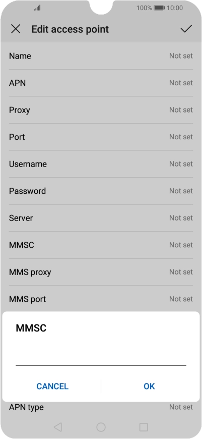Key in http://www.vodafone.ie/mms and press OK.