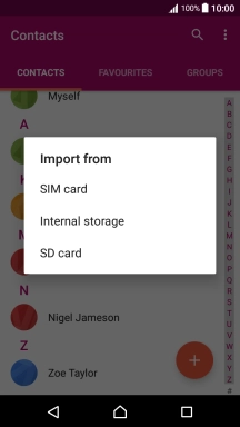 Press SIM card.