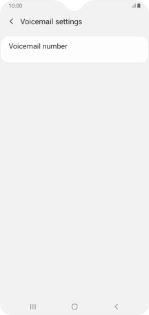 Press Voicemail number.