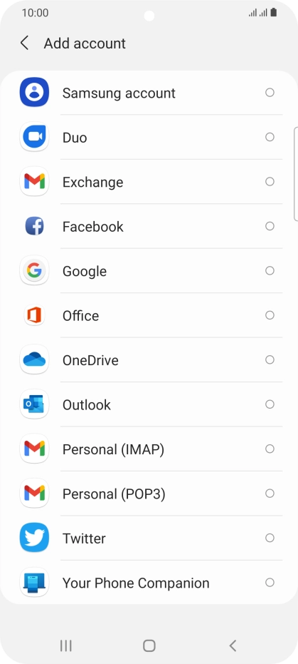 Press Google.