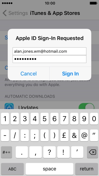 Press Sign In.