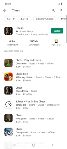 Press the required app.
