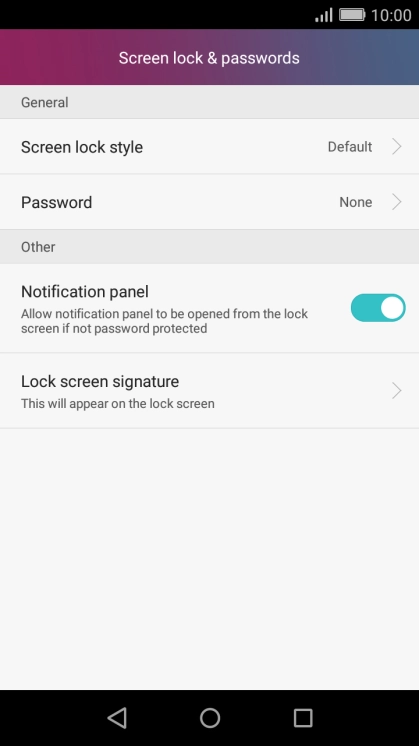 Press Password.