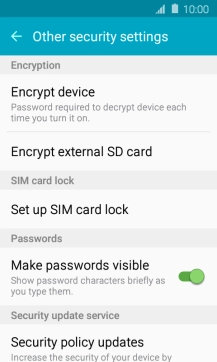 Press Set up SIM card lock.