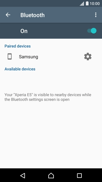 Press the Home key to return to the home screen.