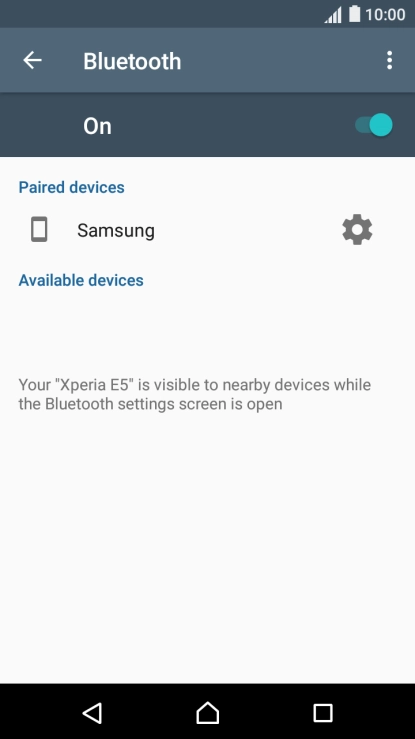 Press the Home key to return to the home screen.