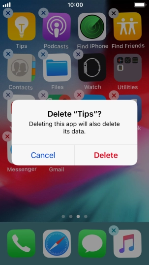 Press Delete.