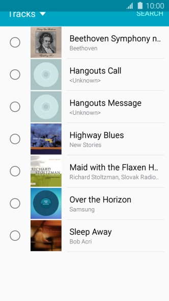 Press the required ring tones to hear them.