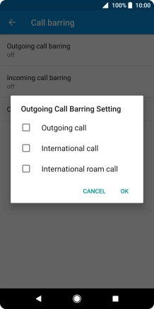 Press the required settings.