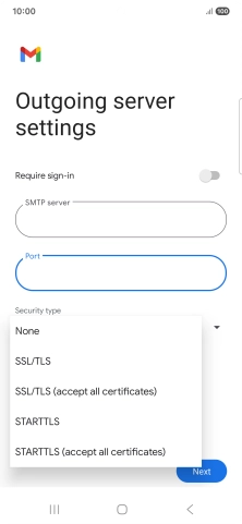Press SSL/TLS.