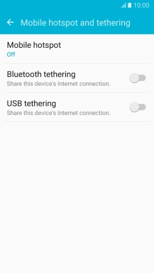 Press Mobile hotspot.