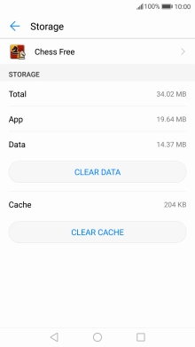 Press CLEAR CACHE.