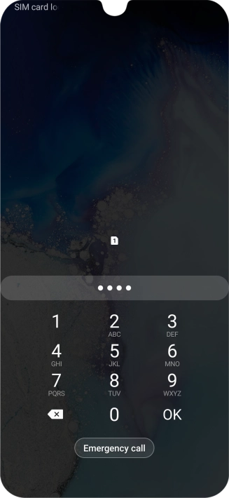 If you're asked to key in your PIN, do so and press OK.