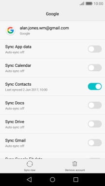 Press the Home key to return to the home screen.