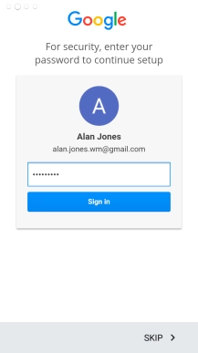 Press Sign in.