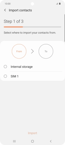 Press the name of the SIM.