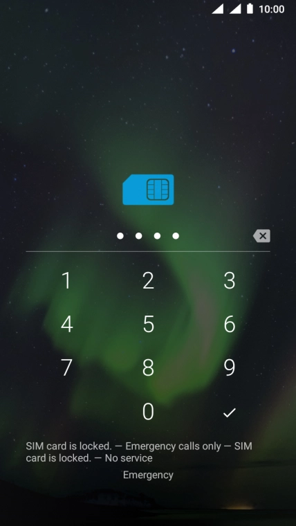 If you're asked to key in your PIN, do so and press the confirm icon.
