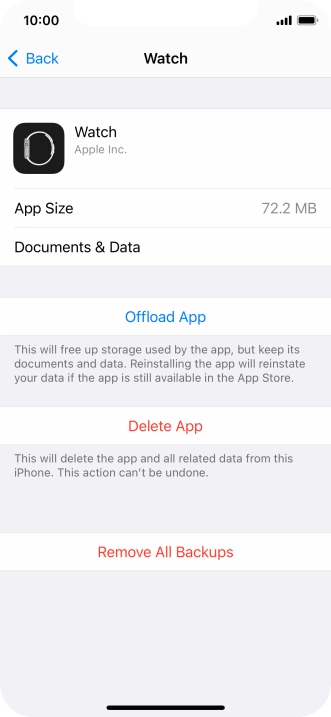 Press Offload App.