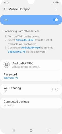 Press the Home key to return to the home screen.
