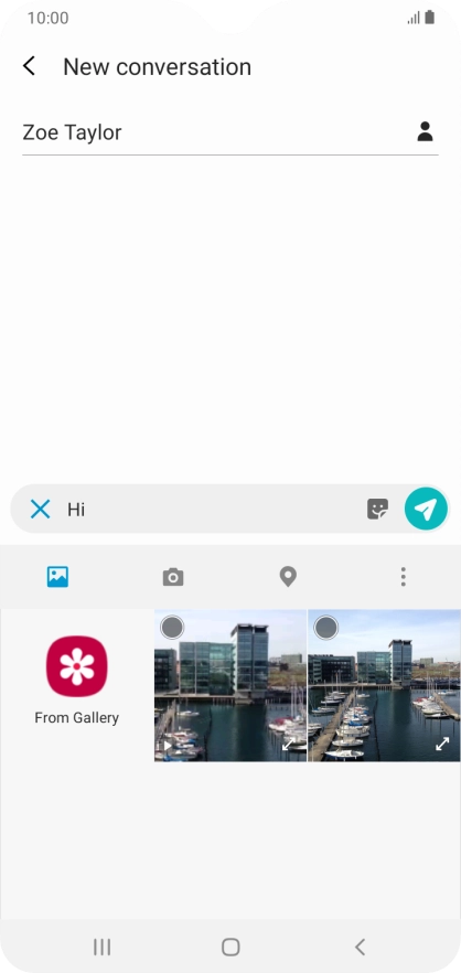Press the picture icon.
