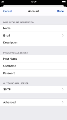 Press SMTP.