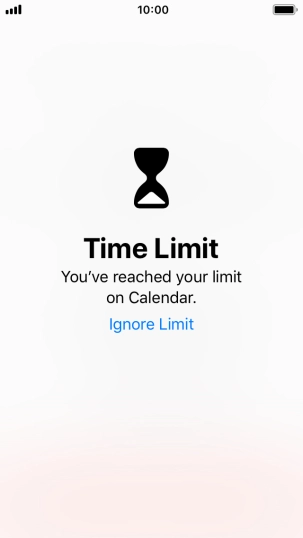 Press Ignore Limit.