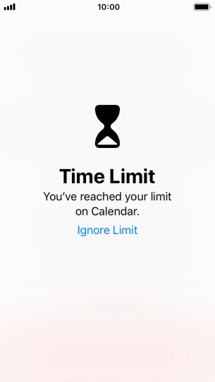 Press Ignore Limit.