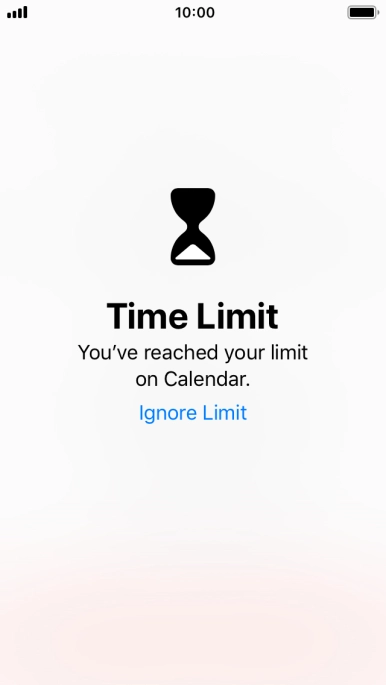 Press Ignore Limit.