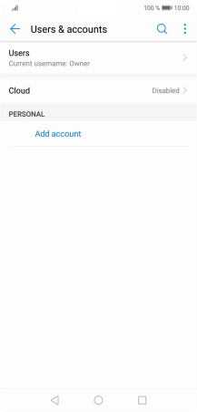 Press Add account.